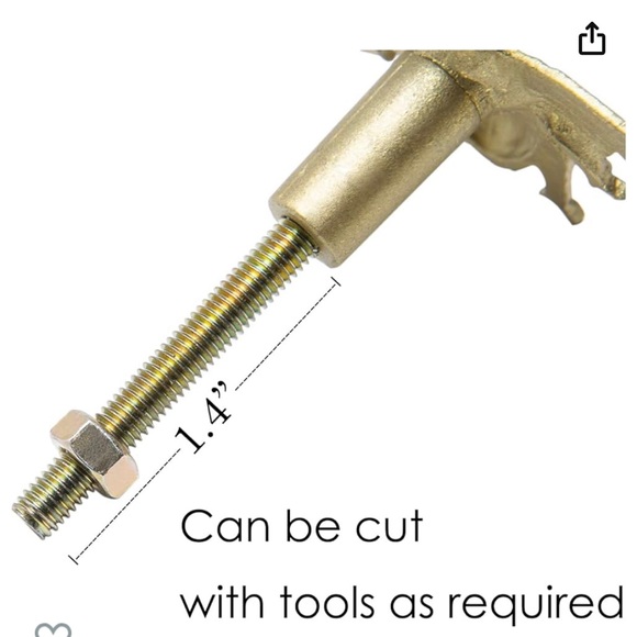 🐝Set of 6 Antique Gold Bee Cabinet Knobs - Picture 6 of 9